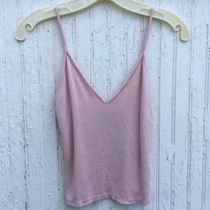 Cropped Pink Tank Top